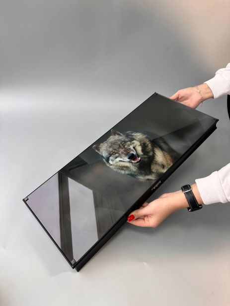 Нарды из стекла, Волк, 61×27×5 см, арт. 250030