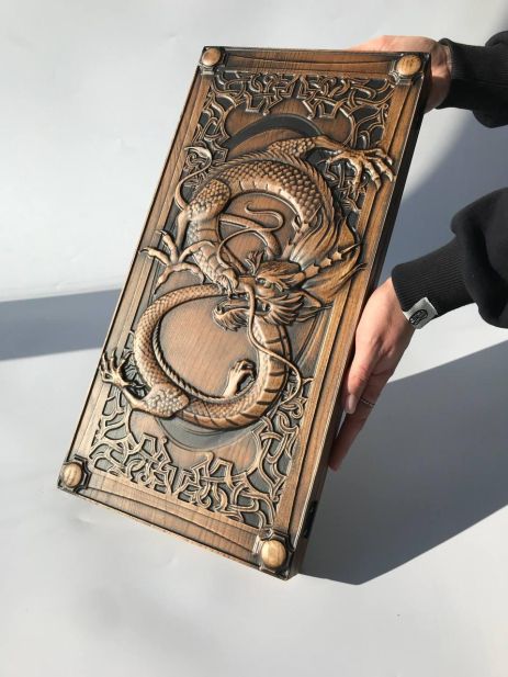 Нарди дерев'яні "Вогняний Дракон": азарт, що запалює подарунок, 46×23 см, арт.190183