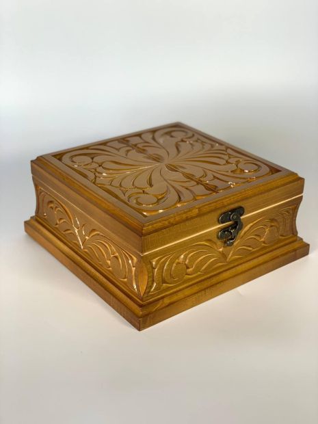 Скринька дерев'яна для зберігання шахових фігур та інших дрібних предметів, арт. 808002