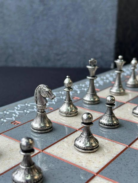 Комплект шахових фігур з металу, "Класичні", арт.809925