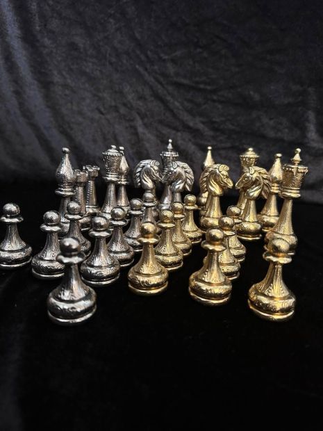 Комплект шахових фігур з металу, "Класичні", арт.809926