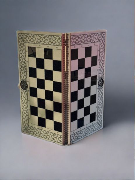 Шахматы из камня акрилового, 55×28×8см, арт.190653, роскошный подарок для любителей стратегий и головоломок