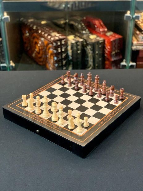 Шахматы магнитные с ячейками для хранения фигур, 38×38 см, арт. 198010