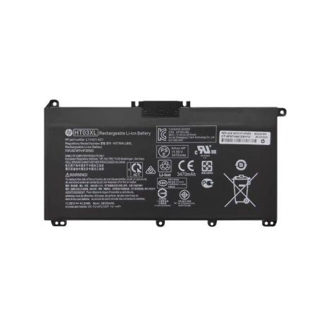 Батарея для ноутбука HP 250 G7 255 G7 340S G7 15-da 15-db 14-ce 15-cs 15-cd 15-cw 15s-eq (HT03XL 11.4V 41Wh)