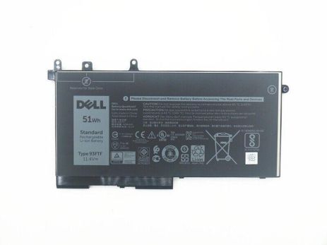 Батарея для ноутбука Dell Latitude E5480 E5490 E5491 E5580 E5590 5591 Precision M3520 M3530 (93FTF 11.4V 51Wh)