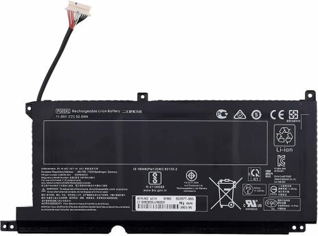 Батарея для ноутбука HP Pavilion Gaming 15-EC 15-DK 16-A TPN-C141 TPN-Q229 TPN-Q241 (PG03XL 11.55V 52.5Wh)