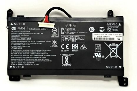 Батарея для ноутбука HP OMEN 17-AN 17-AN000 series (FM08 16pin 14.4V 86Wh 5973mAh)