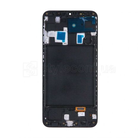 Дисплей (LCD) для Samsung Galaxy A20/A205 (2019) з тачскріном та рамкою black (Oled) Original Quality