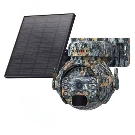 Мережева камера Hunter Trail 3MP, 4G Камуфляж + сонячна панель