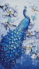 Алмазна мозаїка Павич у квітах 40х70 см ColorArt SS815