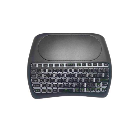 Бездротова клавіатура з тачпадом та підсвічуванням D8 (Bluetooth + 2,4G + підсвітка + літієва батарея + EN/RU)