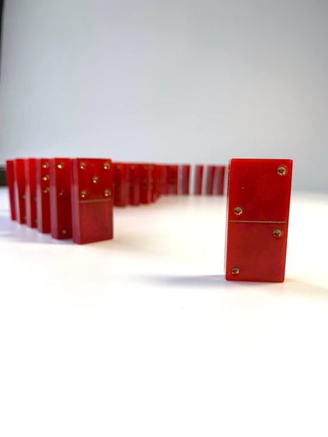 Домино "Красный огонь": зажгите свой азарт, 49×23×8мм, арт. 400104