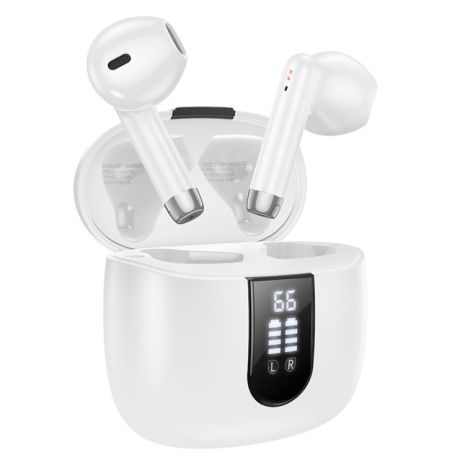 Бездротові навушники Hoco EW36 Delicate TWS | BT5.3, 30/400mAh, 4h | вкладиші white