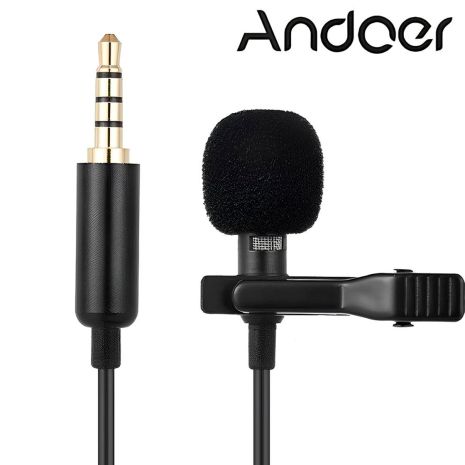 Качественный петличный микрофон Andoer EY-510A, петличка для смартфона, камеры, ПК