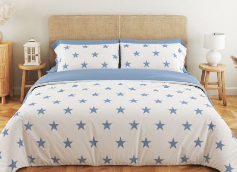 Комплект постільної білизни ТЕП "Soft dreams" Morning Star Blue, 70x70 двоспальний