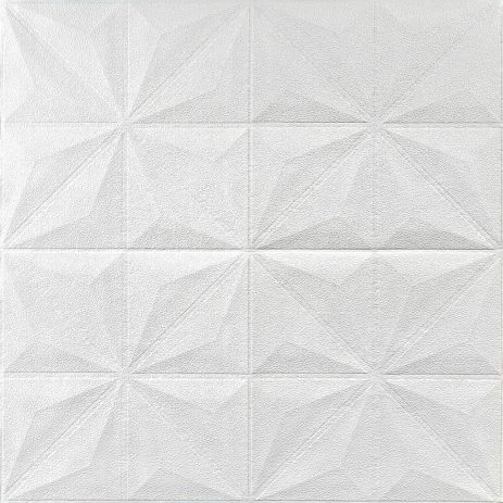 Самоклеюча декоративна стельова стінна 3D панель зірки 700x700x5мм (116) SW-00000008