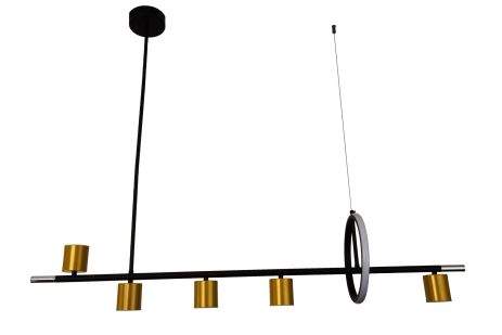 Люстра подвесная Sirius V LJ-1024 GD+BK