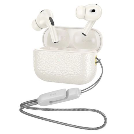 Бездротові навушники TWS Hoco EQ9 Plus вакуумні milky white