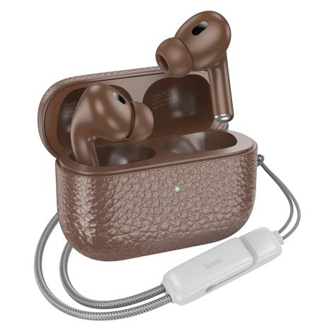 Бездротові TWS навушники Hoco EQ9 вакуумні brown