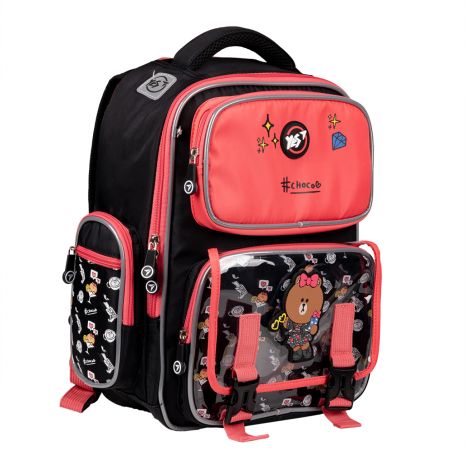 Рюкзак шкільний напівкаркасний YesLine Friends S-101 одно відділення, два фронтальні кармани, два бічні кармани розмір: 38 x 27 x 14 см