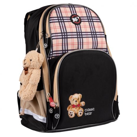 Рюкзак шкільний напівкаркасний Yes Classic Bear S-100 одно відділення, два фронтальні кармани, бічні кармани розмір: 37 х 30 х 14 см