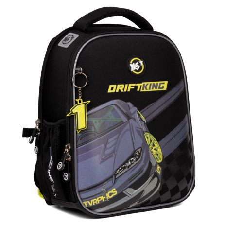 Школьный рюкзак YES Drift King H-100, каркасный, два отделения, два боковых кармана, размер: 35*28*15см