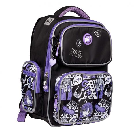 Рюкзак шкільний напівкаркасний Yes Anime S-101 одно відділення, два фронтальні кармани, два бічні кармани розмір: 38 x 27 x 14 см