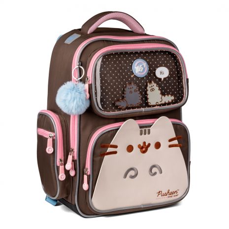 Рюкзак шкільний Yes Pusheen S-101 напівкаркасний рюкзак з ортопедичною спинкою, розмір: 38 x 27 x 14 см