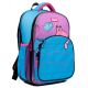 Школьный рюкзак 1 вересня полукаркасный, два отделения, фронтальный карман, два боковых кармана, размер 39,5 х 28,5 х 14см, синий Pink and Blue