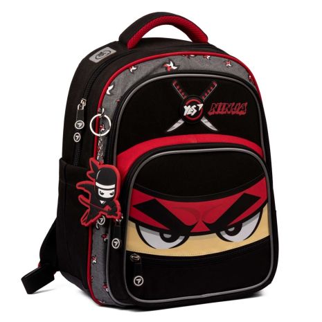 Рюкзак школьный полукаркасный YES S-91 Ninja, два отделения, фронтальный карман, боковые карманы размер 38*29*13см