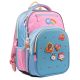 Шкільний рюкзак YES напівкаркасний два відділення, фронтальний карман, розмір 40*29*18,5см, блакитно-рожевий S-96 Line Friends