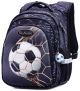 Дитячий шкільний рюкзак R2-179 для хлопчика 1-4 клас, брелок-м'яч SkyName(Winner) розмір: 30*18*37 см чорно-сірий