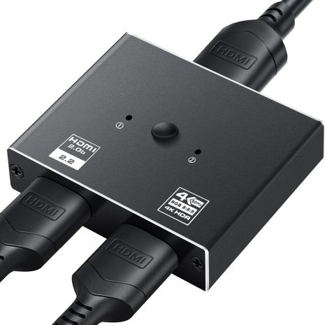 4K Bi-Direction HDMI перемикач/розгалужувач на 2 канали Addap HVS-04 | Двосторонній HDMI Світч 2в1