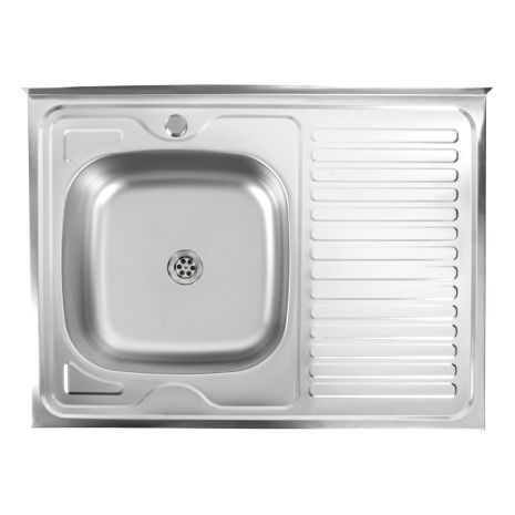 Кухонна мийка із нержавіючої сталі Platinum САТИН 8060 L (0.5/160 мм)