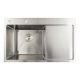 Кухонна мийка нержавіюча сталь 78*48 L Platinum Handmade (два отвори, круглий сифон 3,0/0,8)
