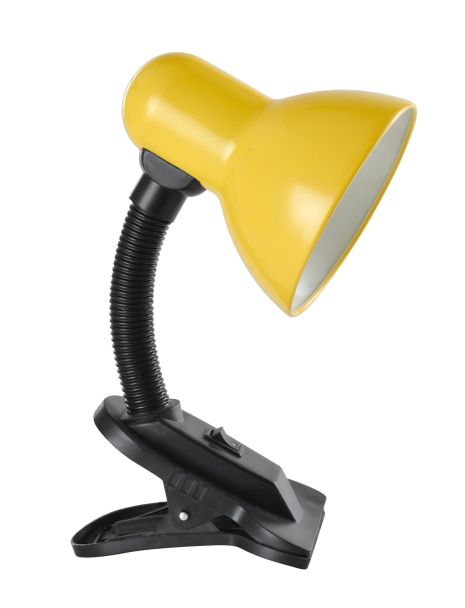 Лампа настільна Sirius TY 1108B на одну лампочку з прищіпкою (жовта)