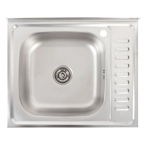 Кухонна мийка із нержавіючої сталі Platinum САТИН 6050 L (0,7/160 мм)