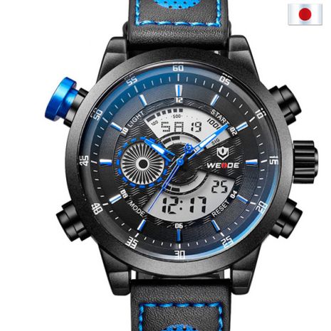 Чоловічий годинник Weide Premium Blue 1295