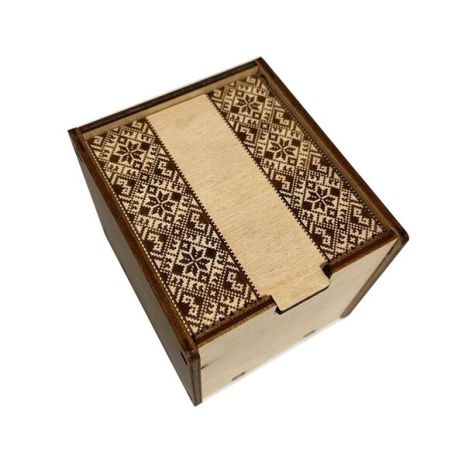 Дерев'яна коробочка з вишивкою Best-Time 1593