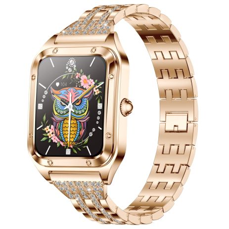 Смарт часы Smart Flower New Gold, 2 ремешка UWatch 1567