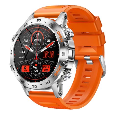 Смарт годинник Smart Delta K52 Silver Orange, 2 ремінці UWatch 1641