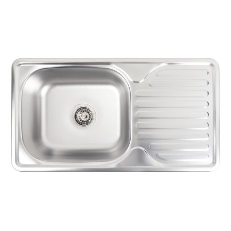 Кухонна мийка із нержавіючої сталі Platinum САТИН 7642 (0,8/180 мм)