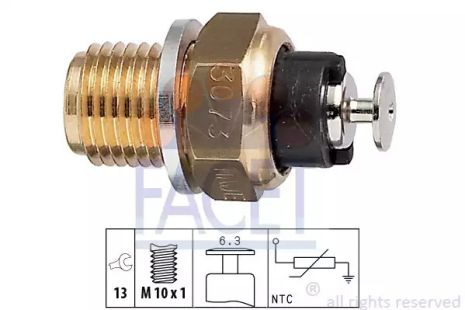 Датчик температуры AUDI 80/100/ VW GOLF II/III 1.0-2.8 75-99, FACET (73073)