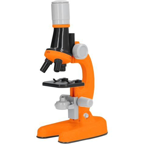Детский микроскоп для ребенка с 1200х увеличением OEM 1013A-1 для научных исследований, Оранжевый