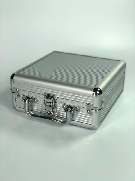 Домино в алюминиевом кейсе - набор игры для путешествия, 49×24×7см, арт.400032