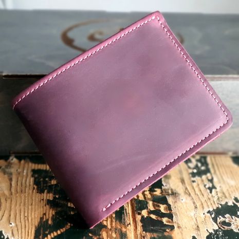 Стильний шкіряний жіночий гаманець GS 9*12 см бордовий
