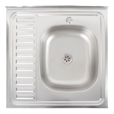 Кухонна мийка із нержавіючої сталі Platinum САТИН 6060 R (0,5/160 мм)
