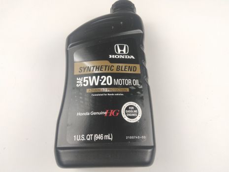 Масло моторное 5W-20 полусентетическое Honda Motor Oil Synthetic Blend 1л (087989132)