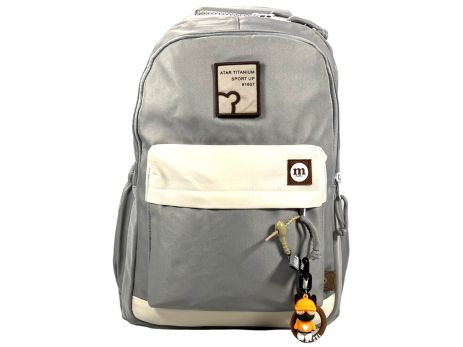 Школьный рюкзак HELLOMUMU на три отделения FF4510-4 серый