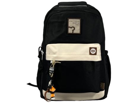 Шкільний рюкзак HELLOMUMU на три віділеня FF4510-2 чорний